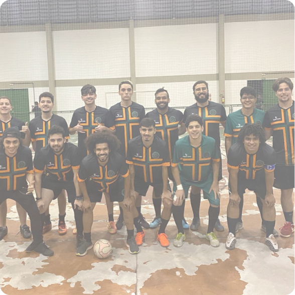 Foto do time masculino da atletica de volei